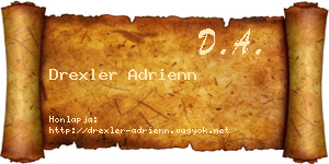Drexler Adrienn névjegykártya
